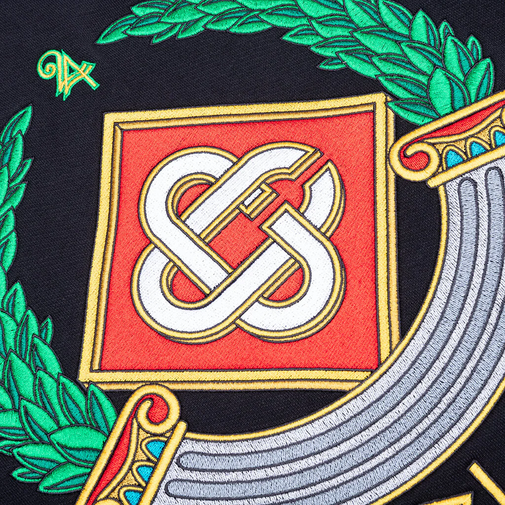 Casa Crest Embroidered Sweatshirt - Black - Image 4