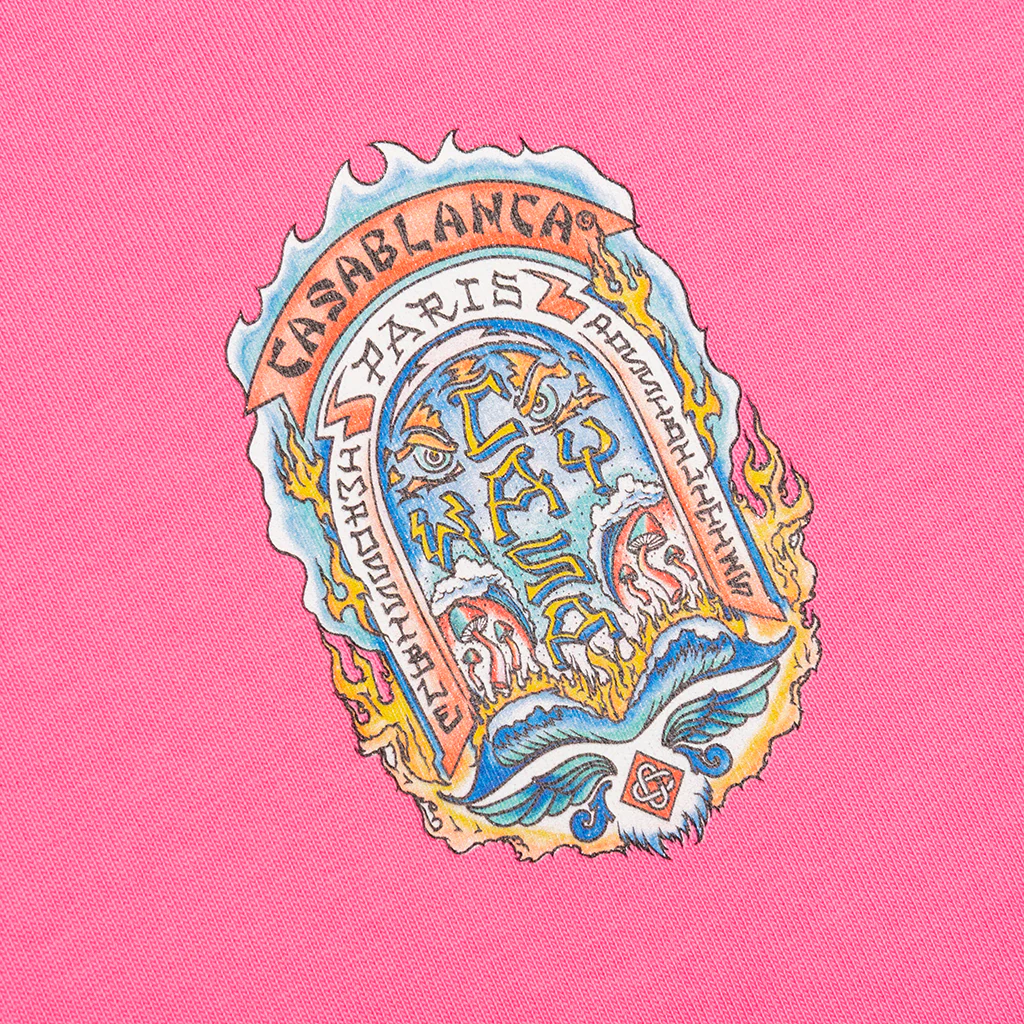 Casa Way Skate Printed T-Shirt - Pink - Image 3