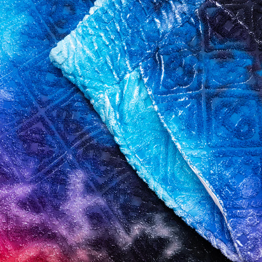 Gradient Towelling Shorts - Tie Dye - Image 3