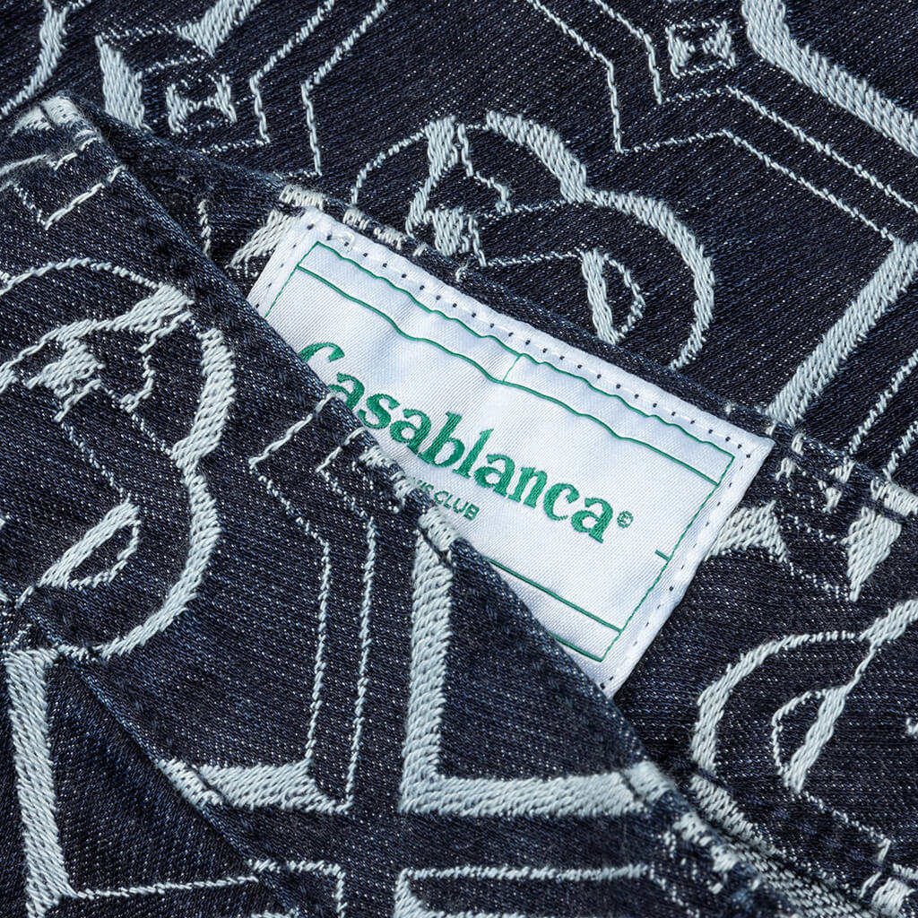 Monogram Classic Denim Straight Leg Jean - Indigo - Image 4