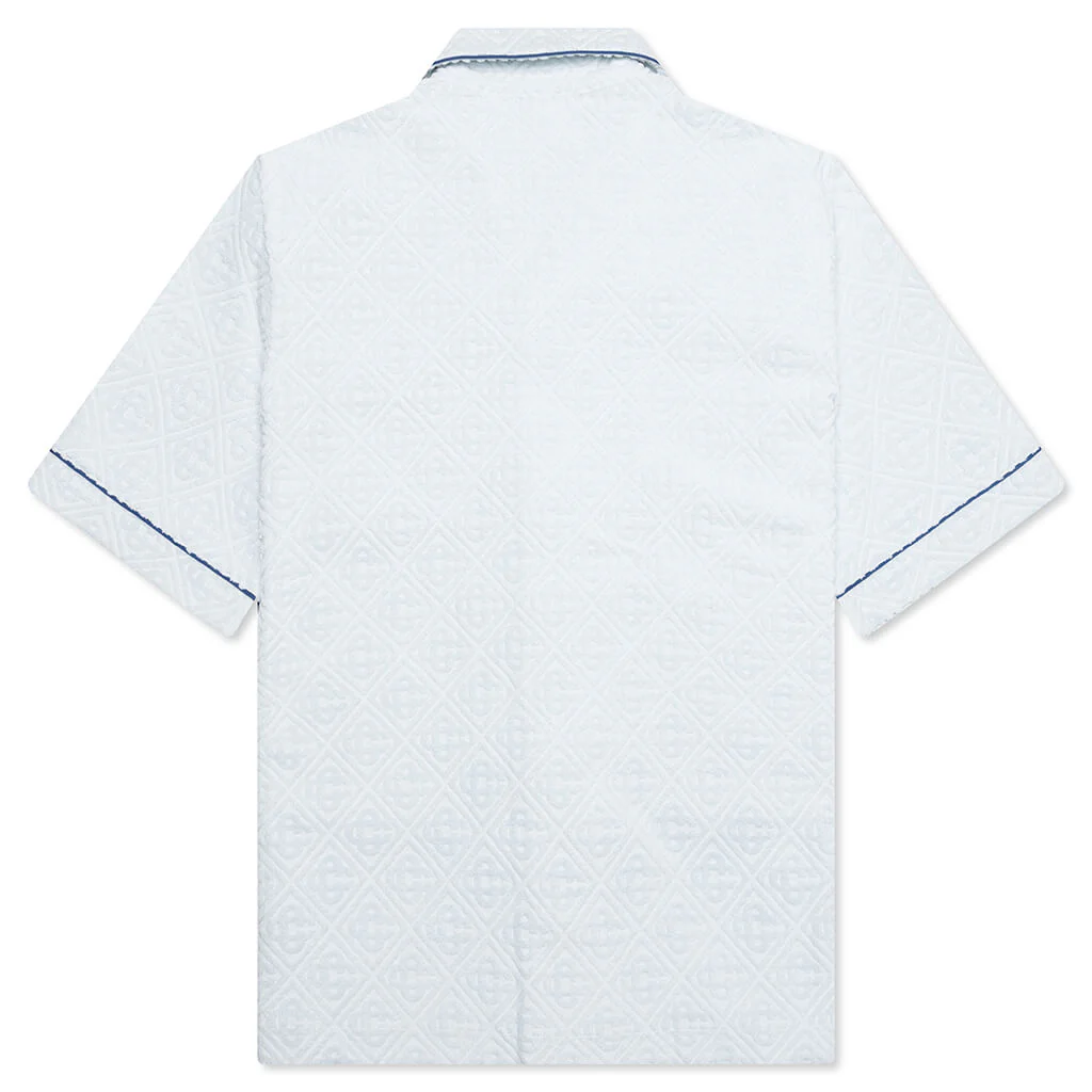 Open Collar Shirt - Light Blue - Image 2