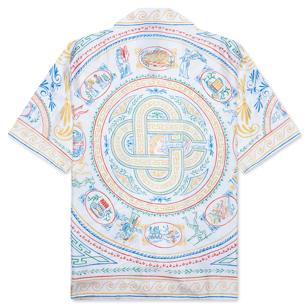 Short Sleeve Cuban Collar Shirt - Crayon Vase - Image 2