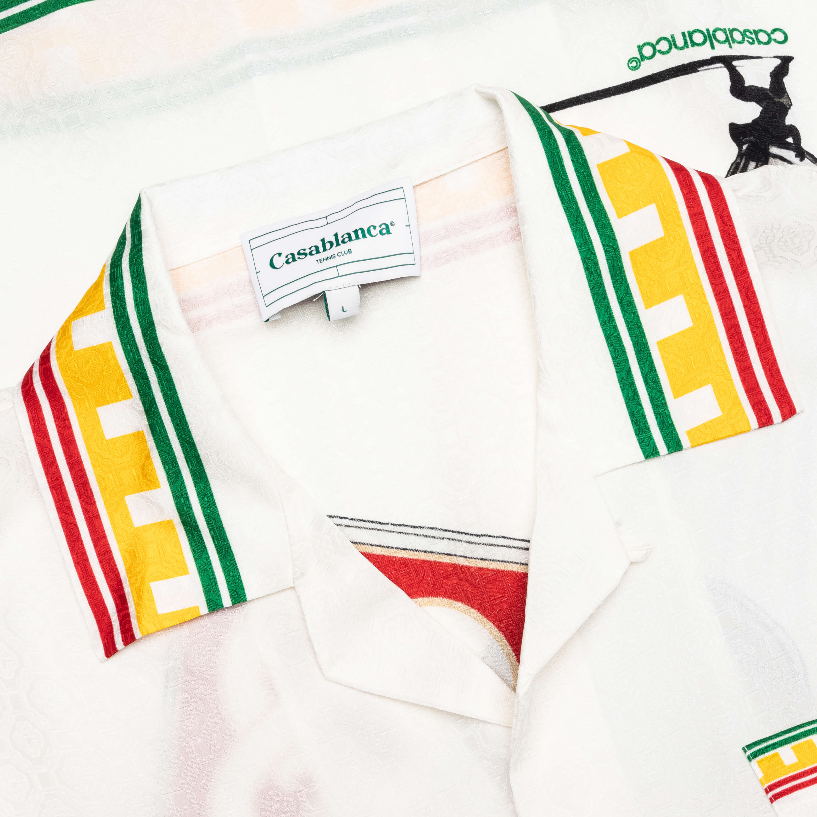 Short Sleeve Cuban Collar Shirt - White - Image 3