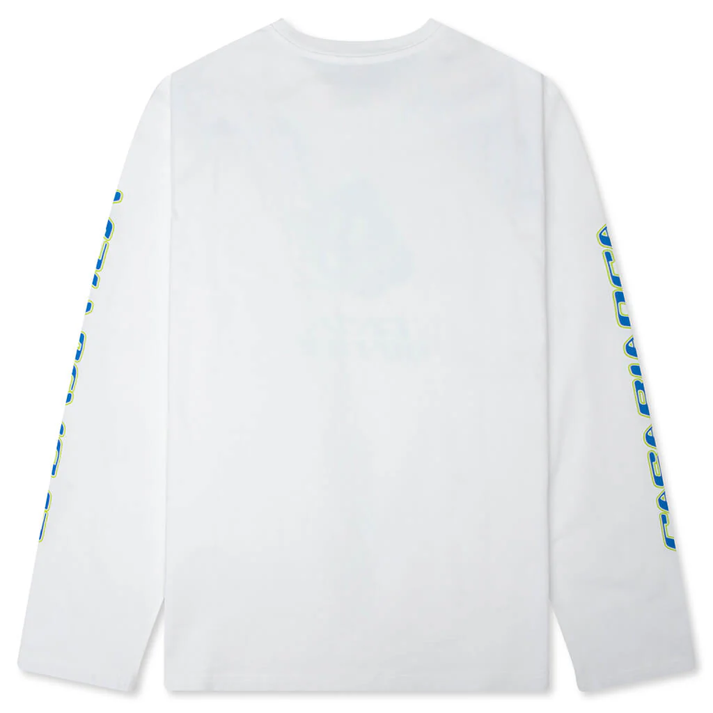 Smiley Future Motifs Long Sleeve T-Shirt - Bright White - Image 2