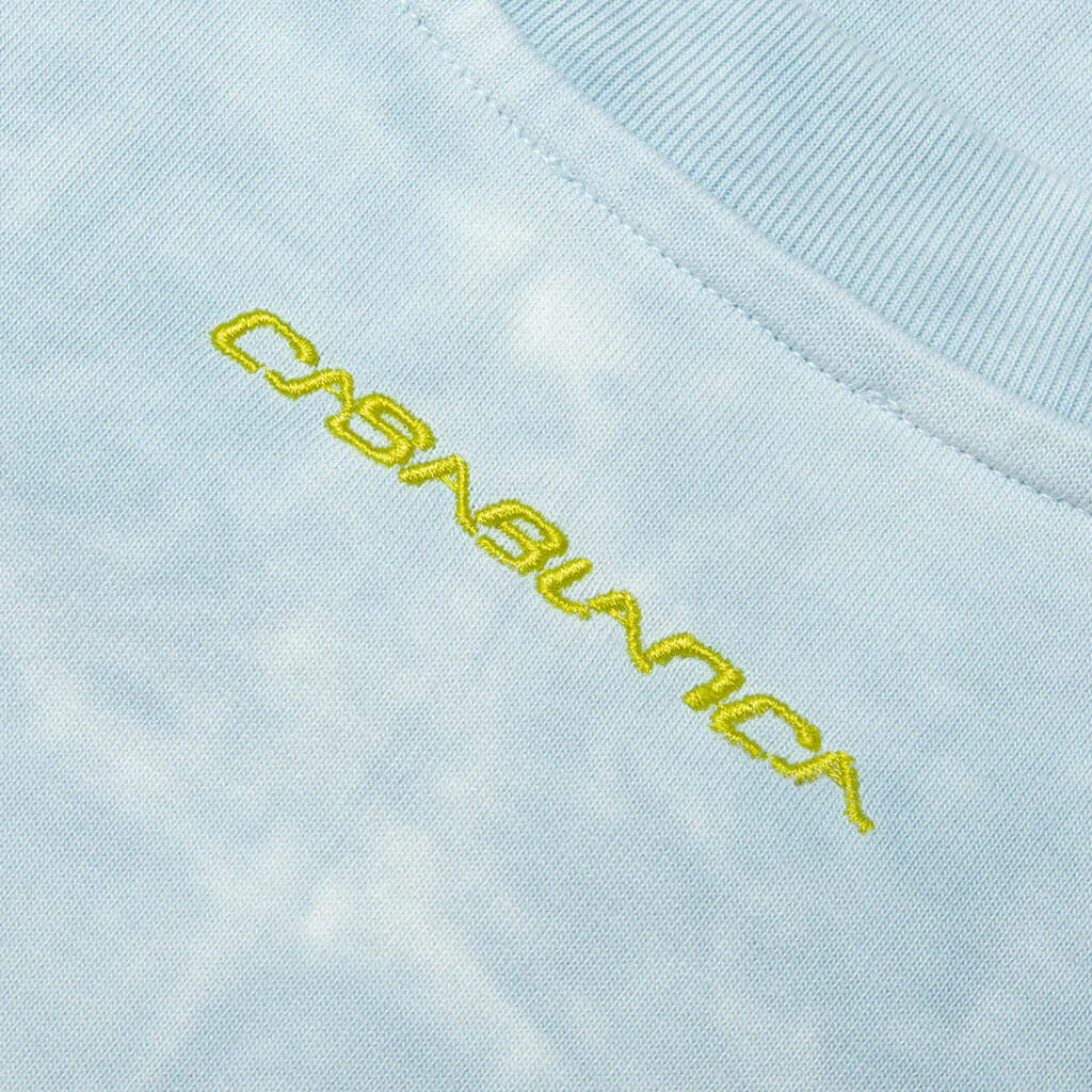 Tie Dye Smiley Oversized T-Shirt - Tie Dye Blue - Image 4