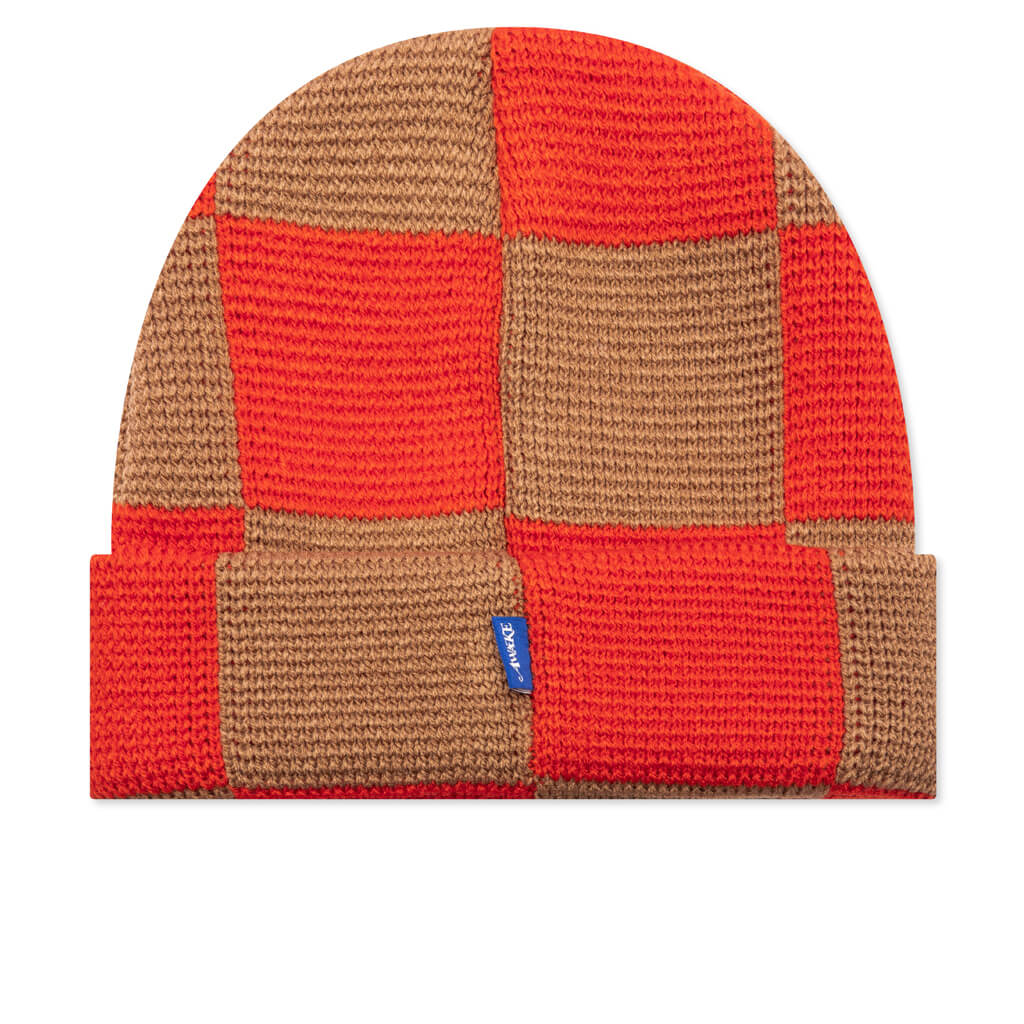Checkerboard Beanie - Beige Multi - Image 3