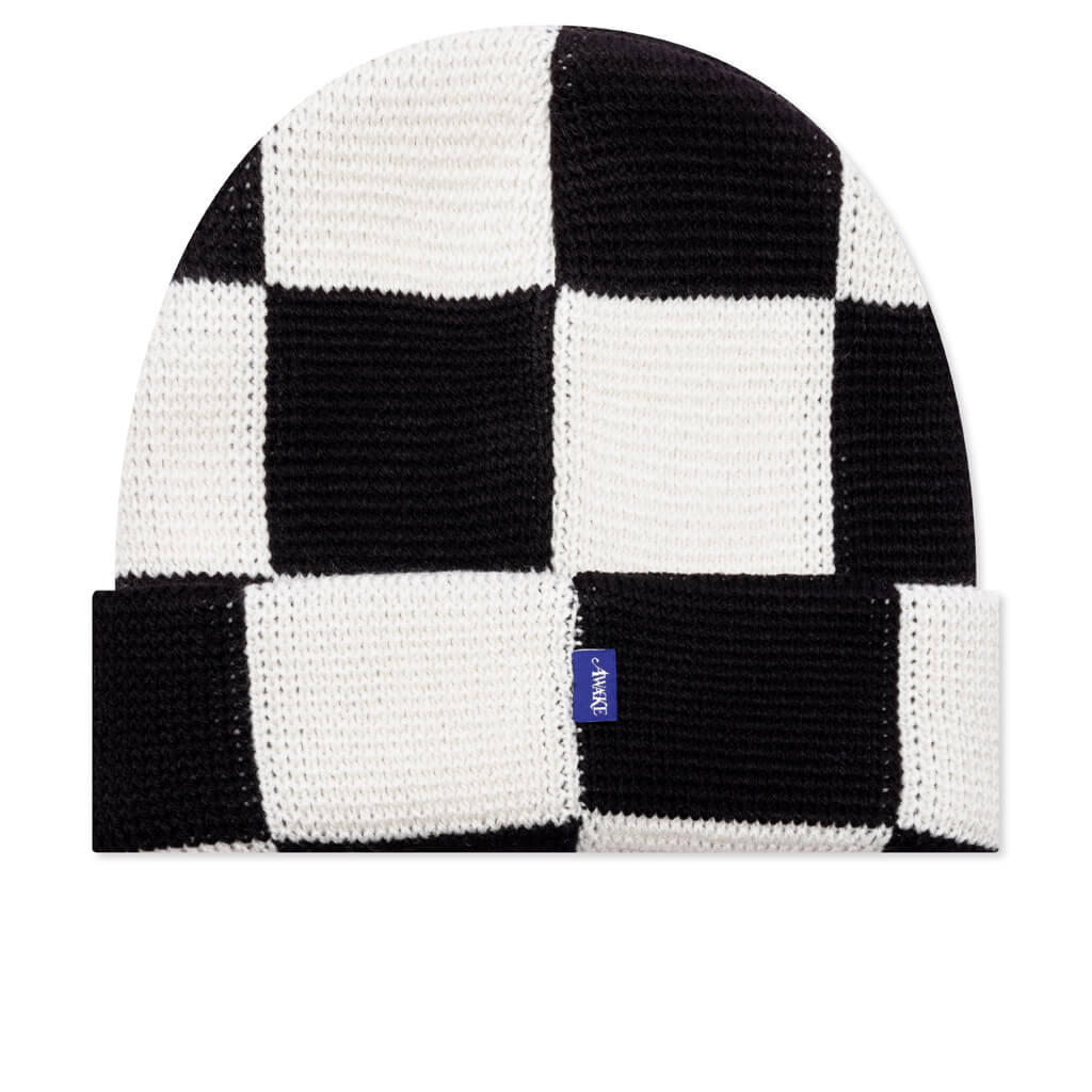 Checkerboard Beanie - Black Multi - Image 3