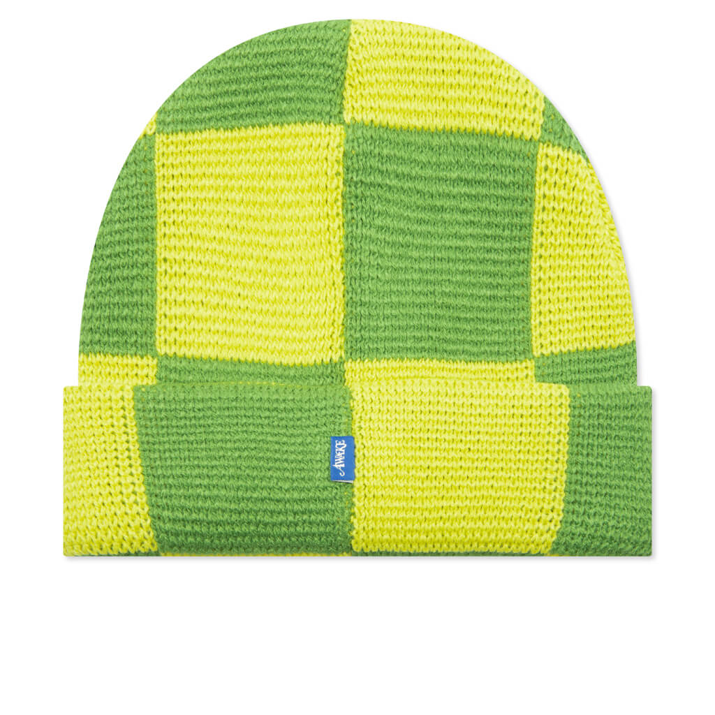 Checkerboard Beanie - Green Multi - Image 3
