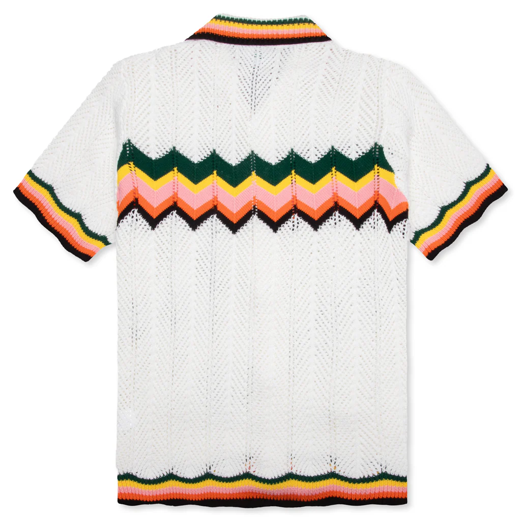 Chevron Lace Shirt - White/Multi - Image 2