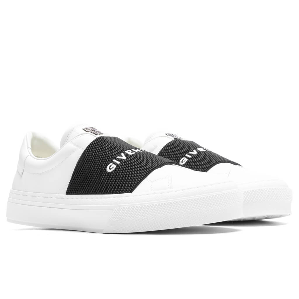 City Sport Sneakers w/ Elastic - White/Black - Image 2