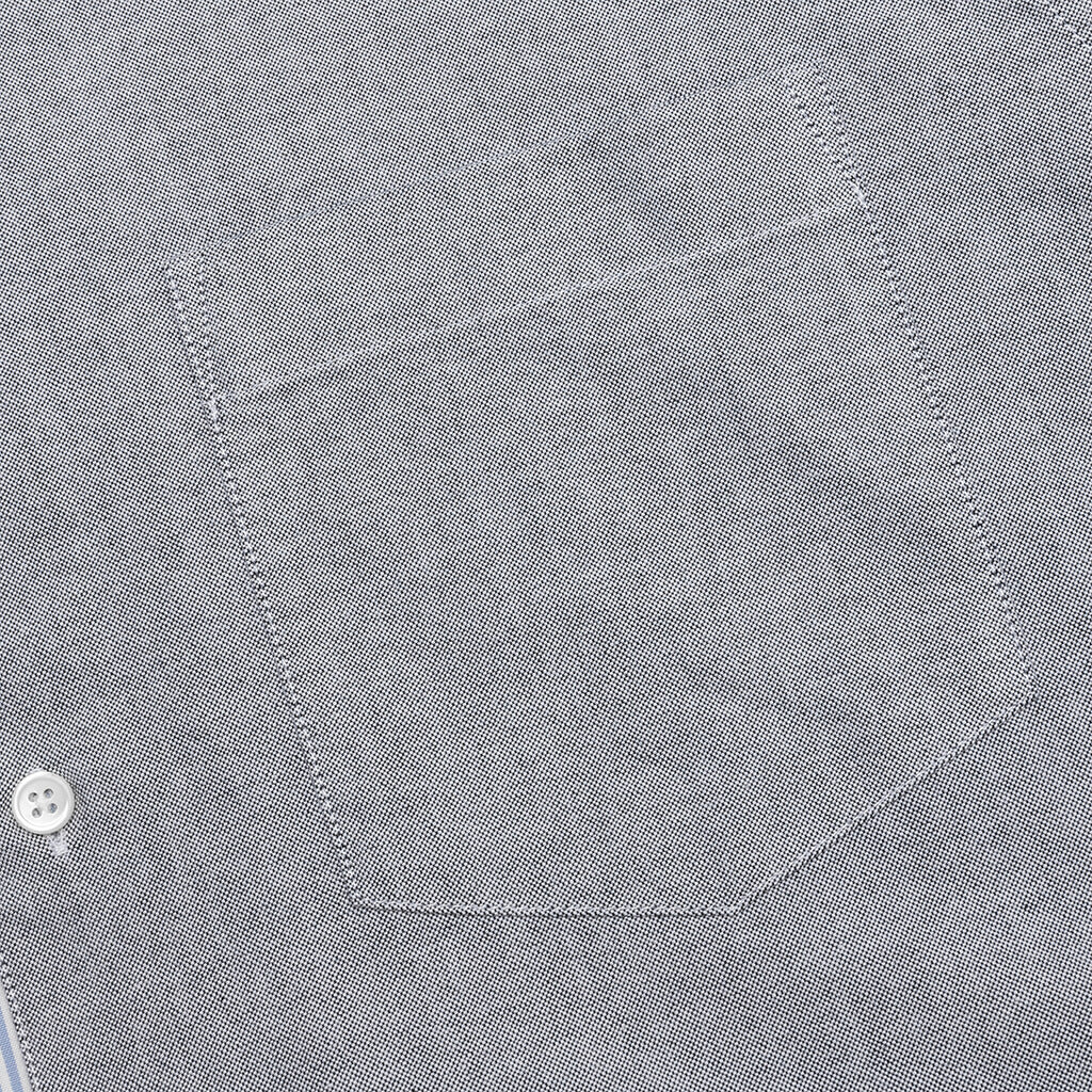 Classic Fit Patchwork Shirt - Light Blue/Grey - Image 3