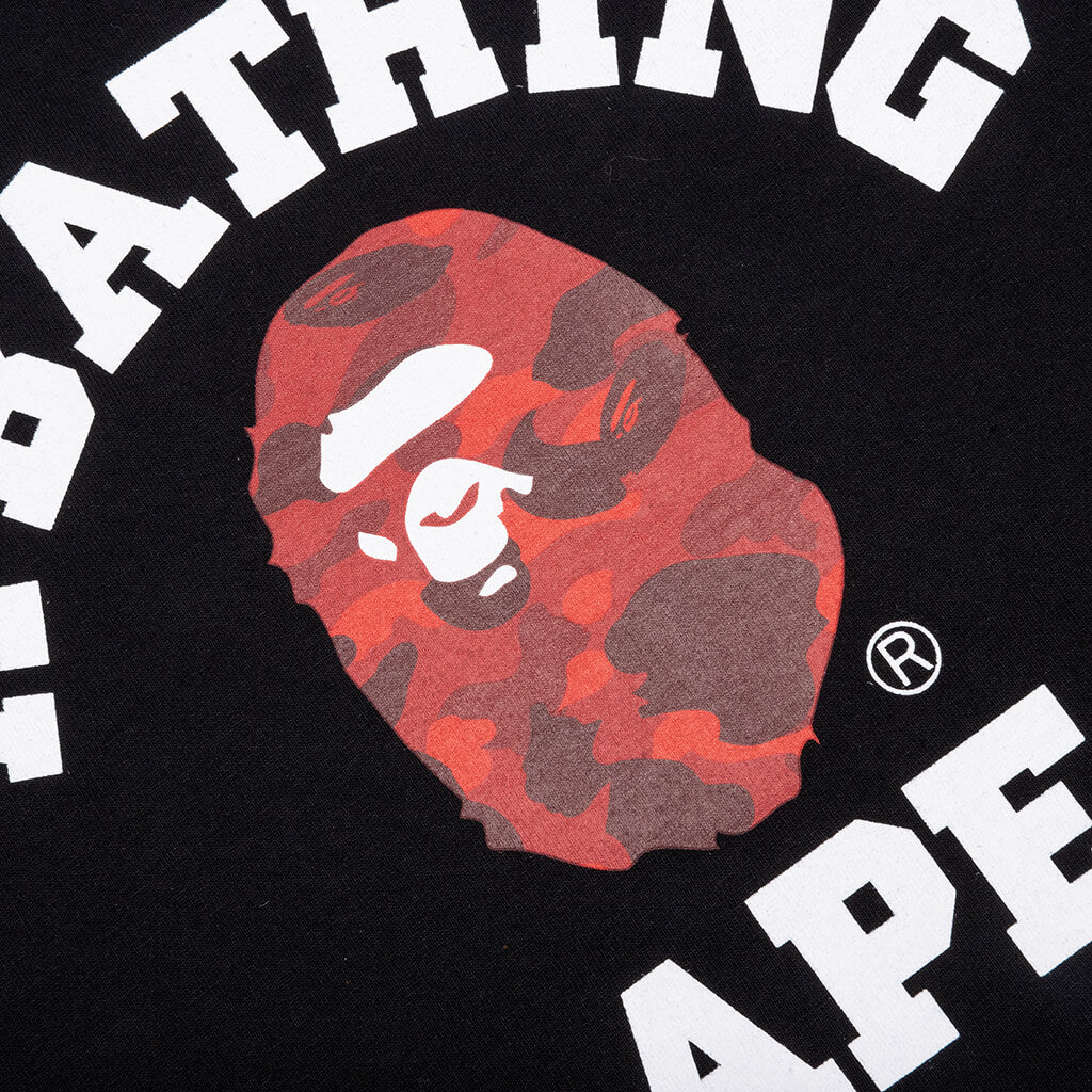 Color Camo College Tee - Black/Red - Image 3