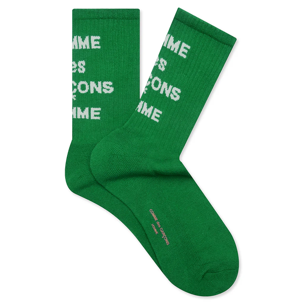 Logo Crew Socks - Green