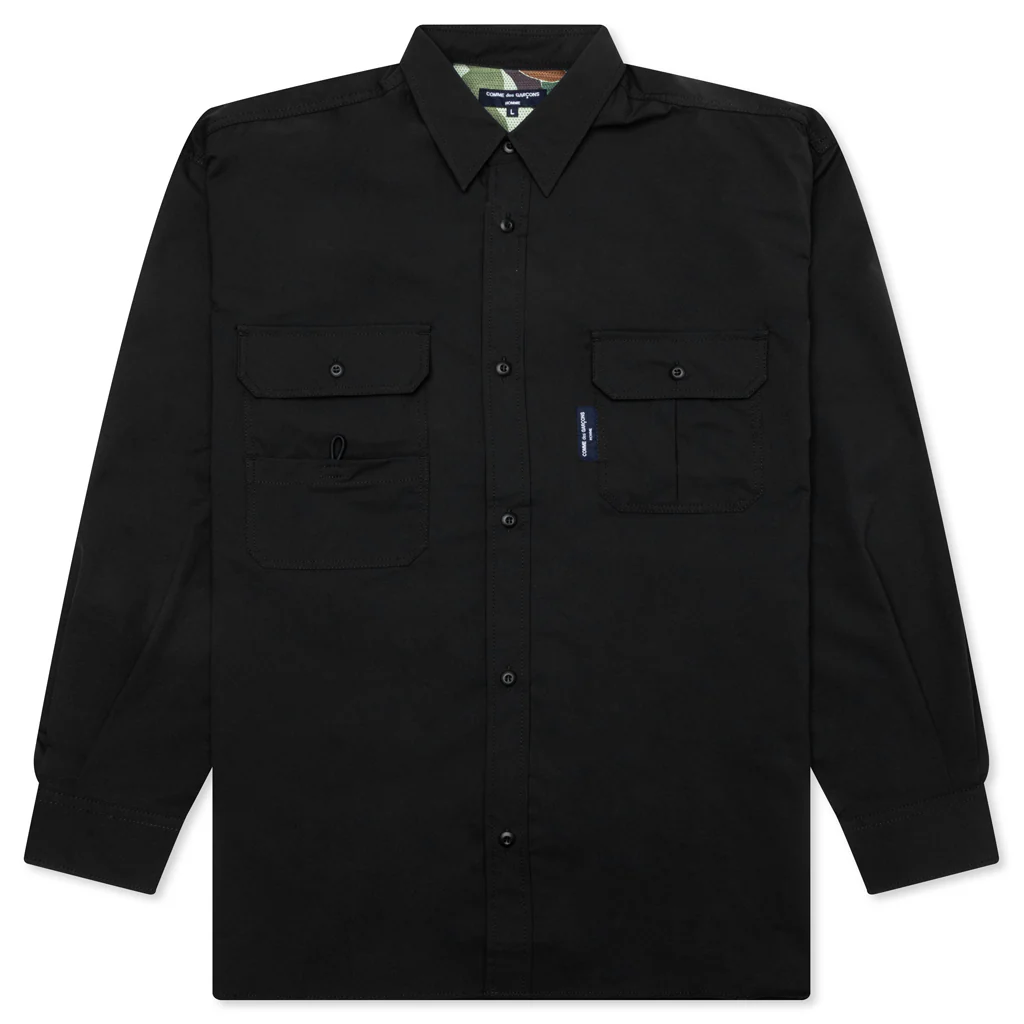 Solotex Pocket L/S Shirt - Black