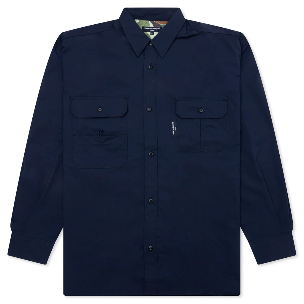 Solotex Pocket L/S Shirt - Blue