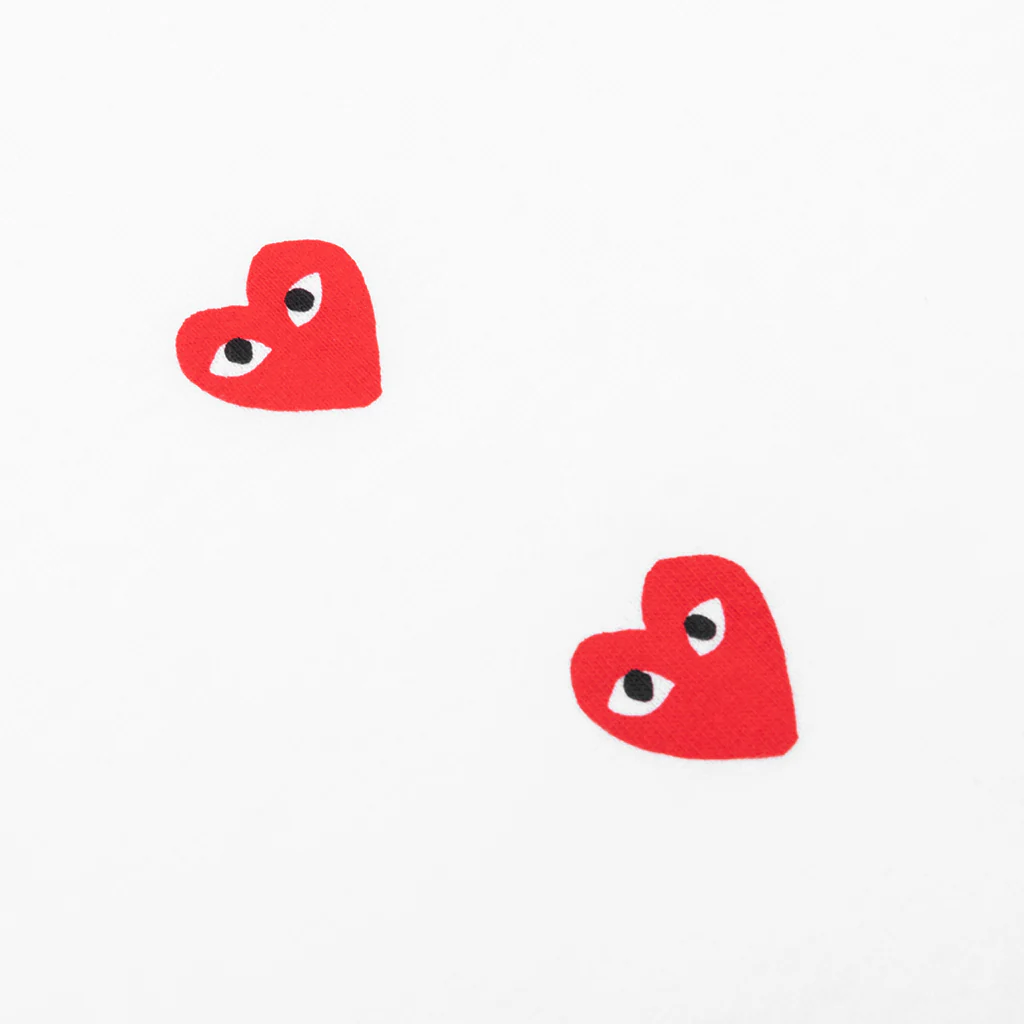 Logo Print Any Heart L/S T-Shirt - White - Image 4
