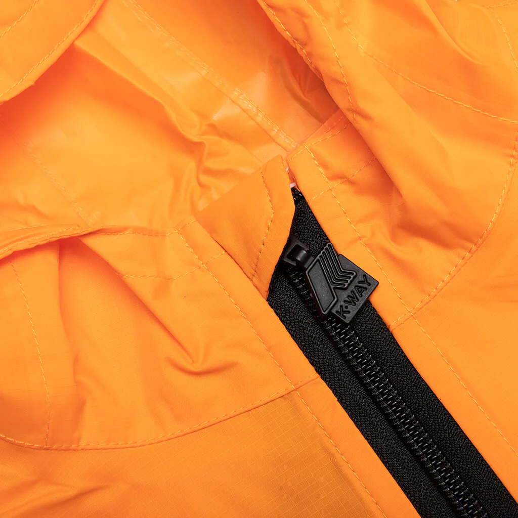 Comme des Garcons Play x K-Way Kids Half Zip Jacket - Orange - Image 3