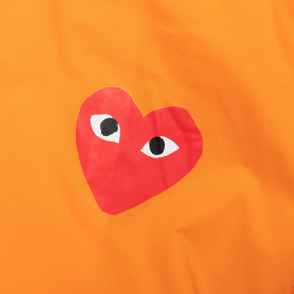 Comme des Garcons Play x K-Way Kids Half Zip Jacket - Orange - Image 6