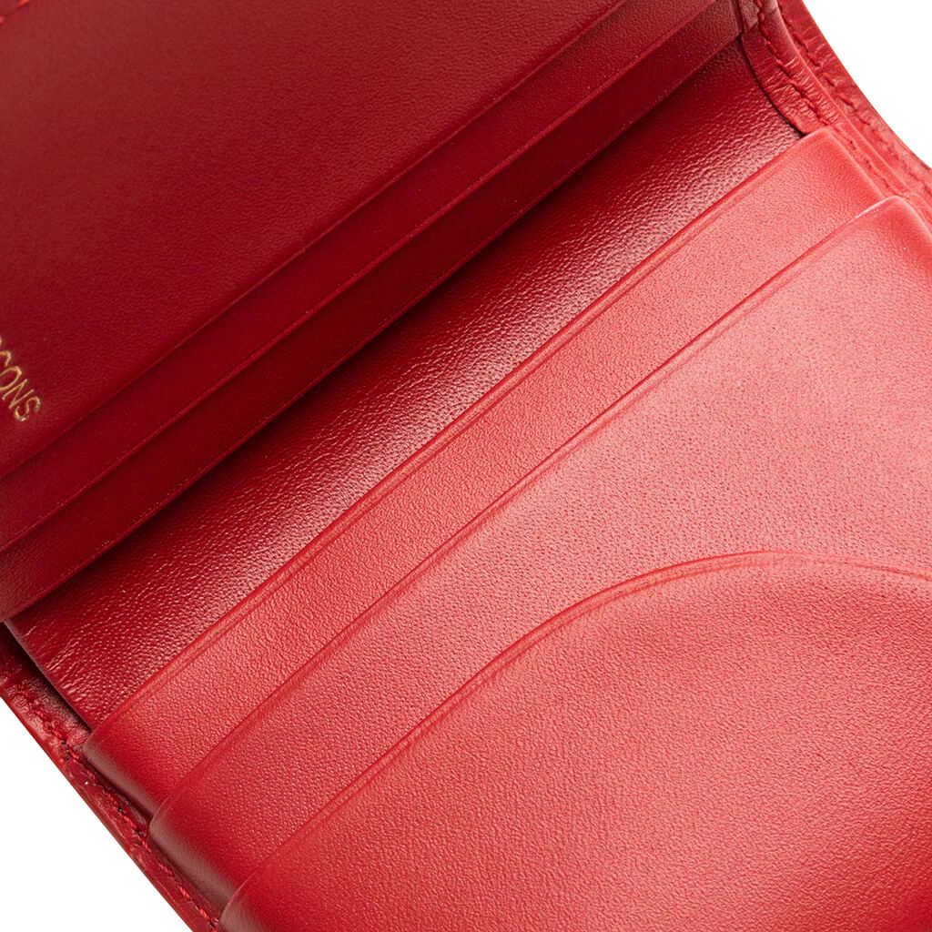 Comme des Garcons Polka Dots Wallet - Red - Image 4