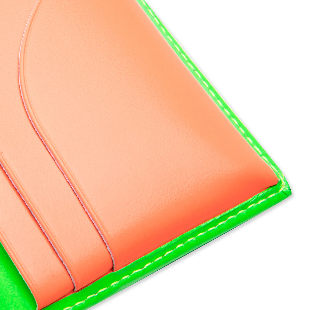 Comme des Garcons Super Fluo Wallet - Green/Orange - Image 5