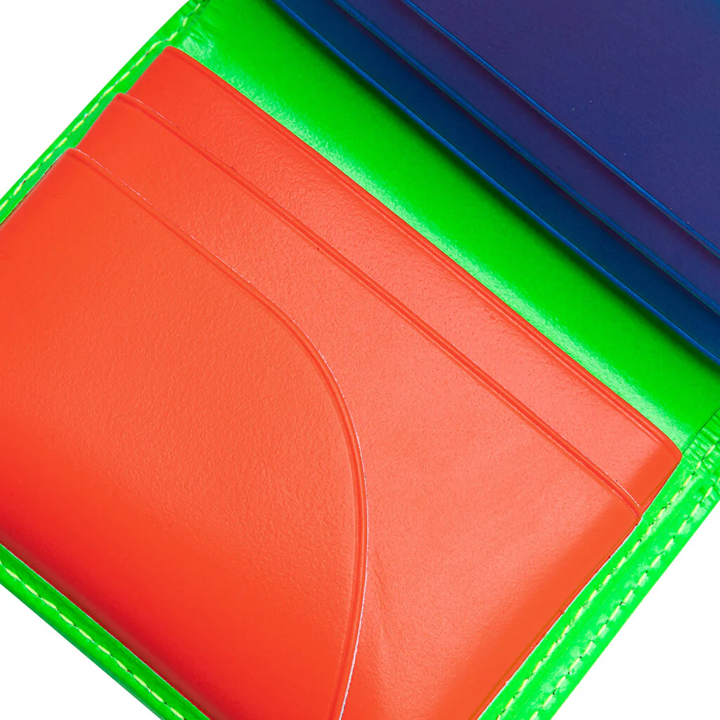 Comme des Garcons Super Fluo Wallet - Green/Orange - Image 6