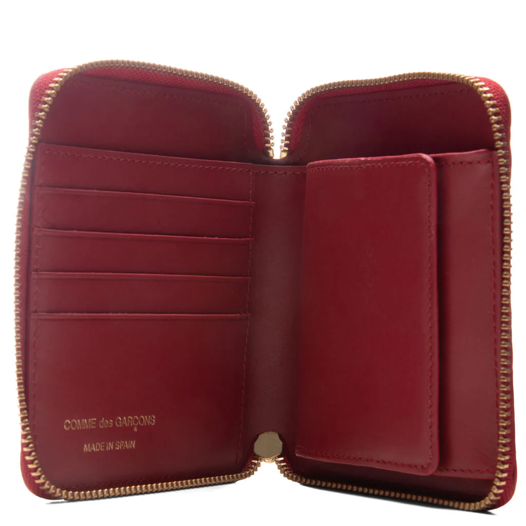 Comme des Garcons SA210E-A Embossed Wallet - Red - Image 2