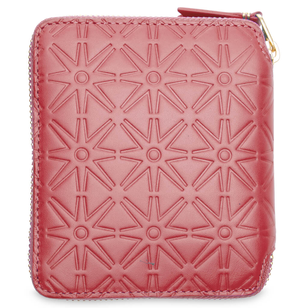 Comme des Garcons SA210E-A Embossed Wallet - Red - Image 3