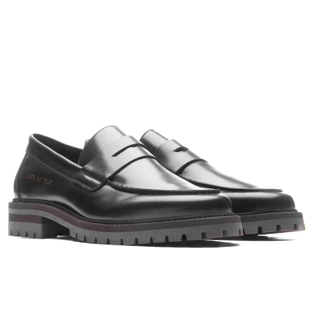 Loafer with Lug Sole - Black - Image 2