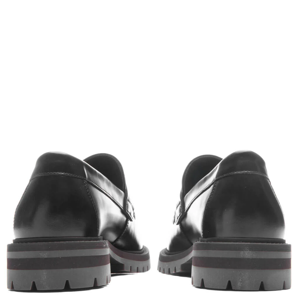 Loafer with Lug Sole - Black - Image 4