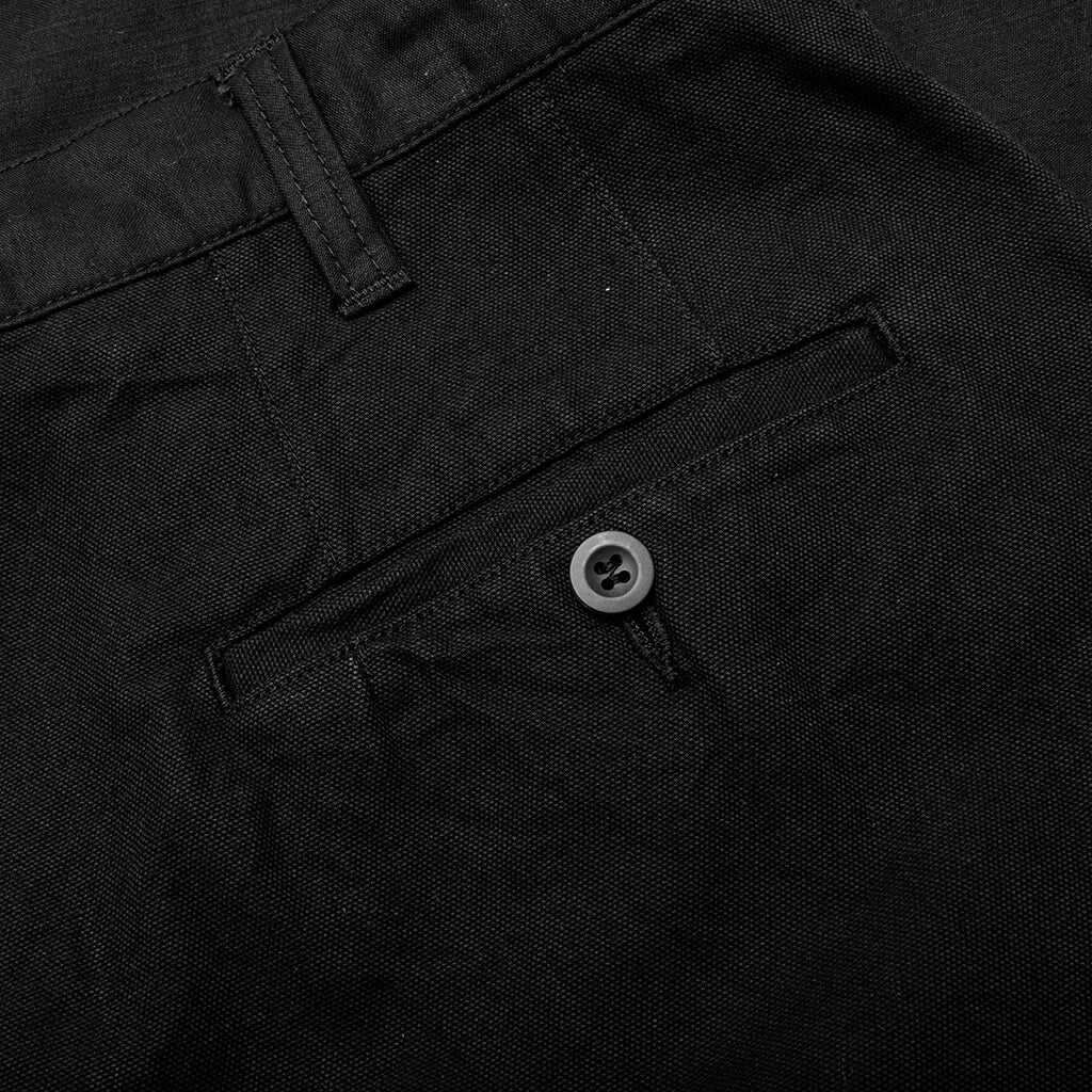 Contrast Cotton Pants - Black - Image 5