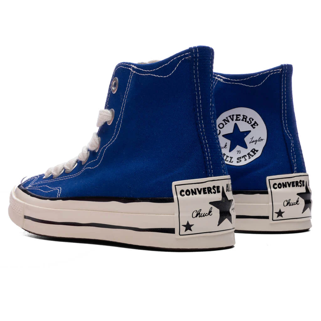Chuck 70 Hi Sketch - Blue/White/Black - Image 3