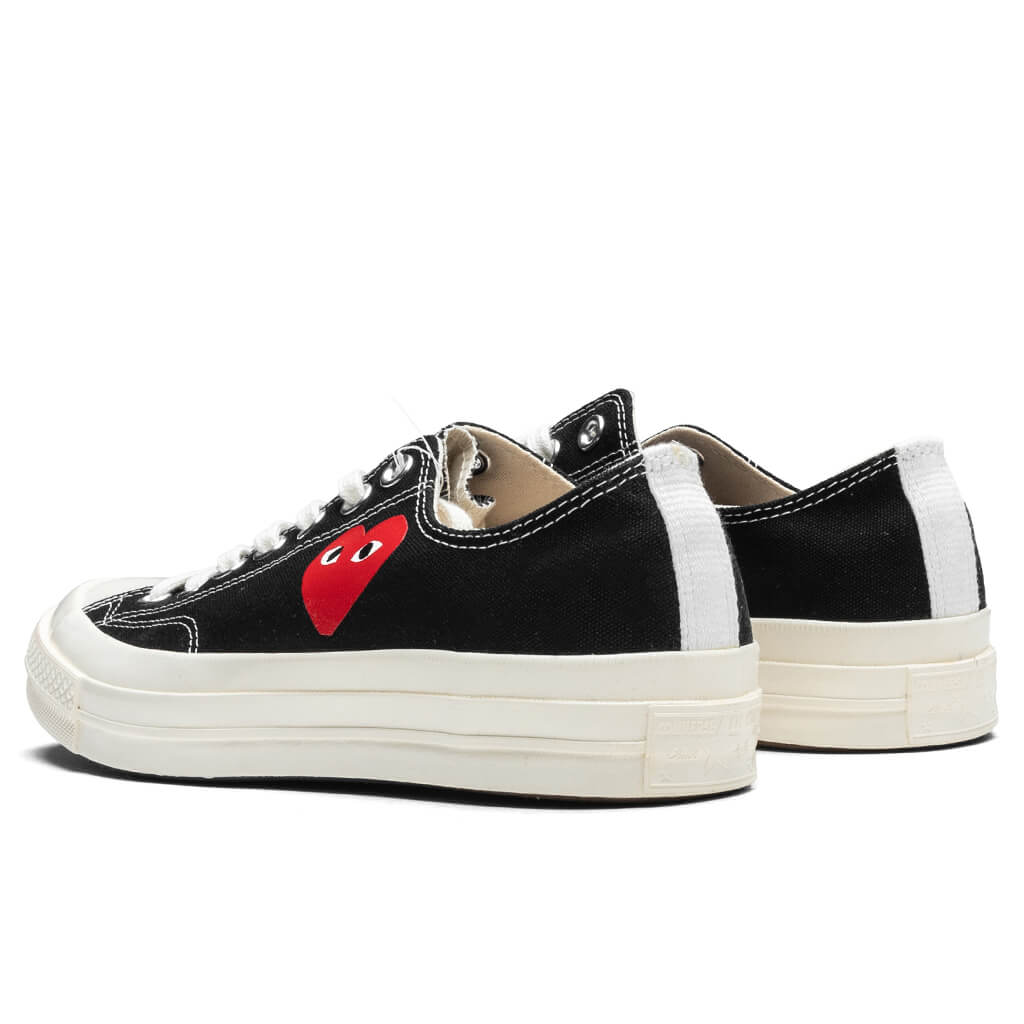 Converse x Comme Des Garcons PLAY All Star Chuck '70 Ox Small Red Heart - Black - Image 3