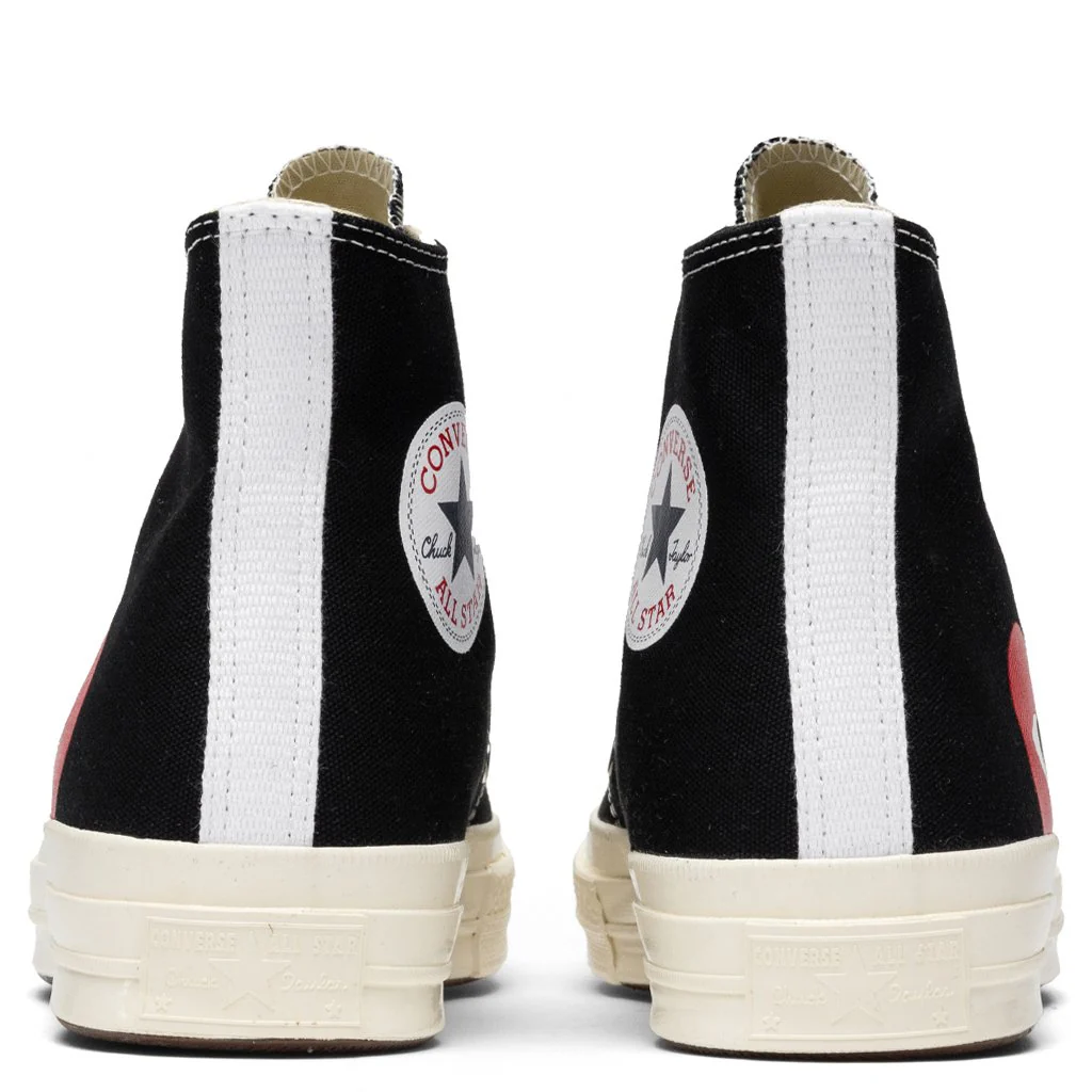 Converse x Comme Des Garcons PLAY All Star Chuck '70 Hi - Black [2019] - Image 4