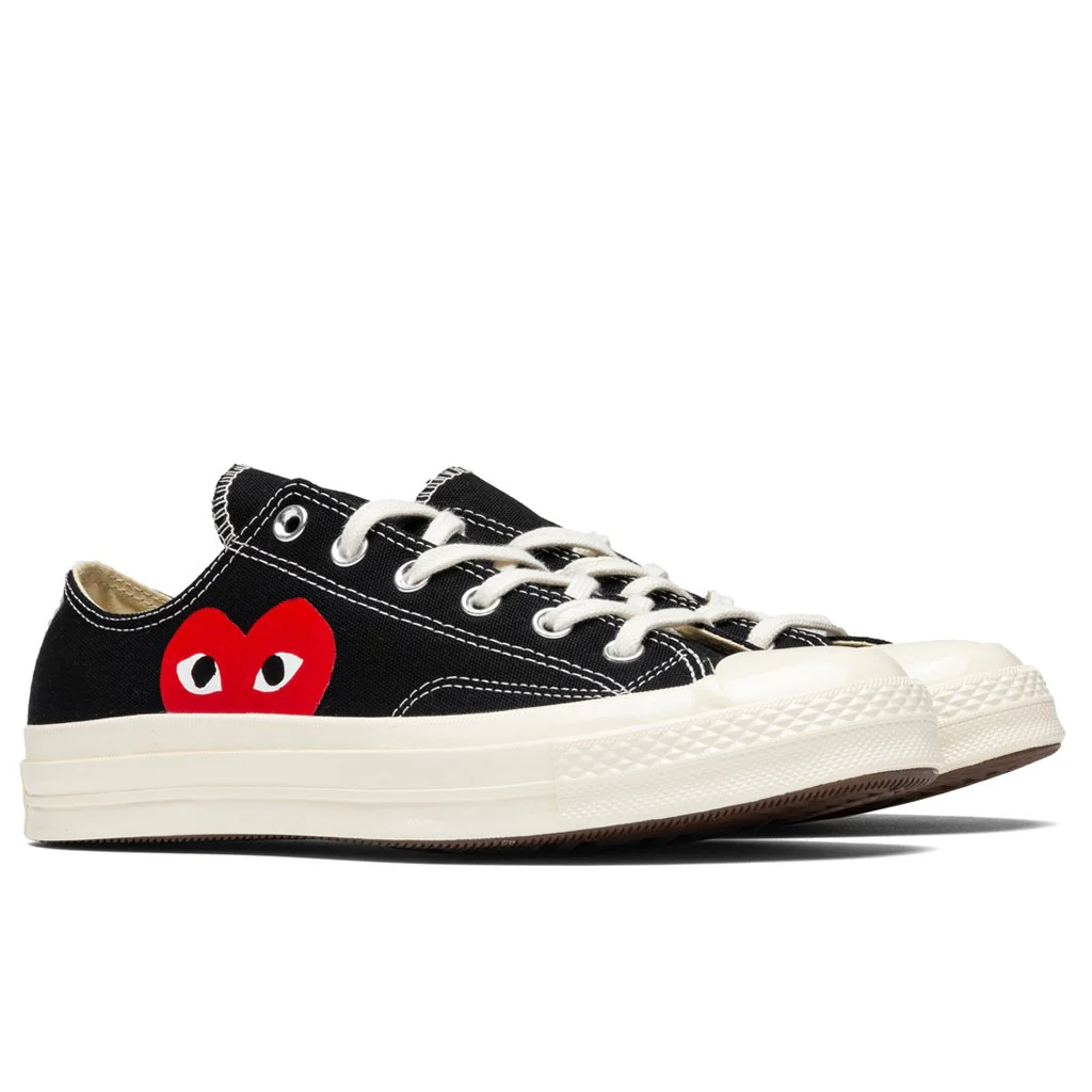 Converse x Comme Des Garcons PLAY All Star Chuck '70 Ox - Black - Image 2