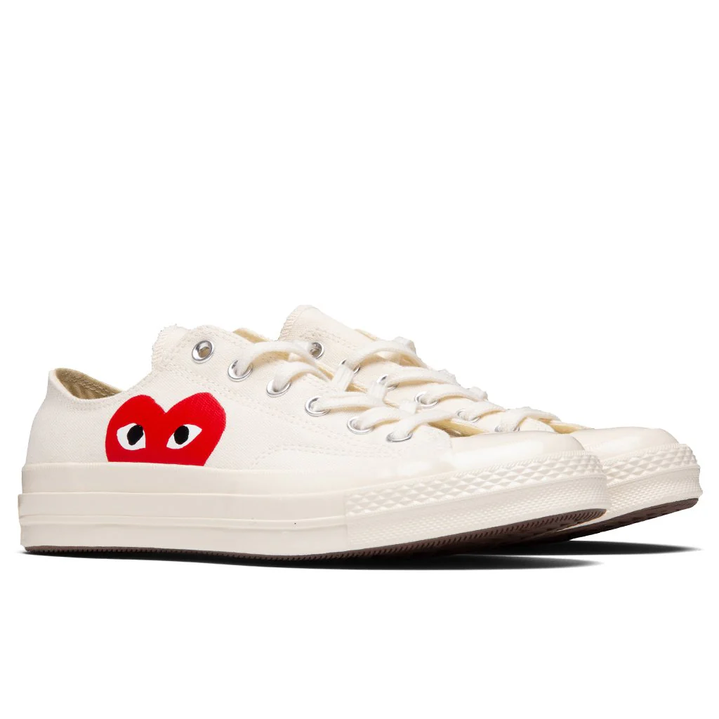 Converse x Comme Des Garcons PLAY All Star Chuck '70 Ox - White - Image 2