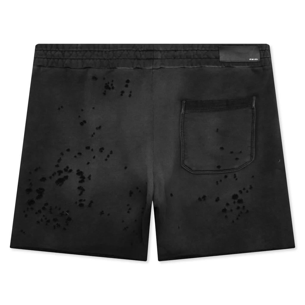 Core Logo Shotgun Sweat Shorts - Faded Black - Image 2