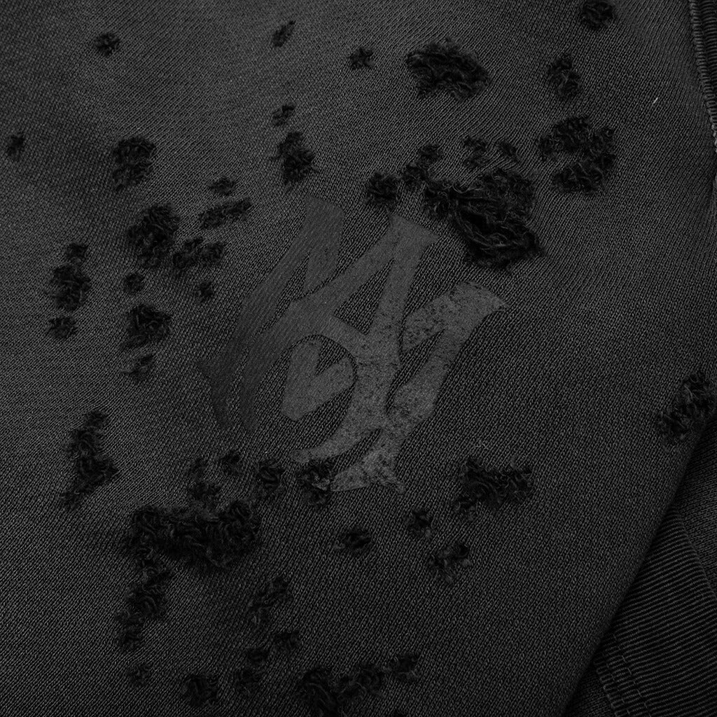 Core Logo Shotgun Sweat Shorts - Faded Black - Image 6