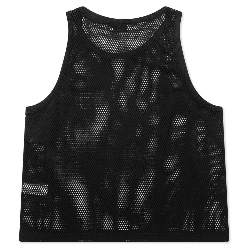 Cotton Big Mesh Tank - Black - Image 2