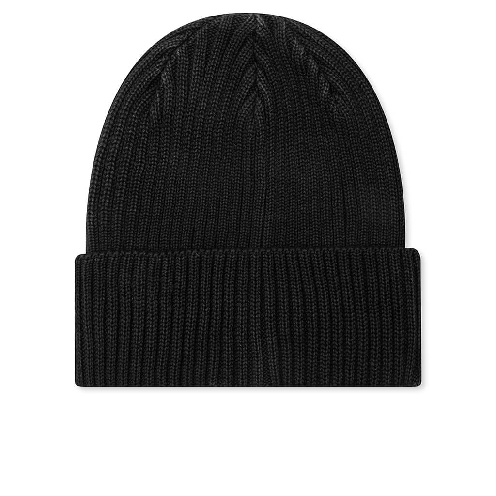 Cotton Rib Beanie - Black - Image 3