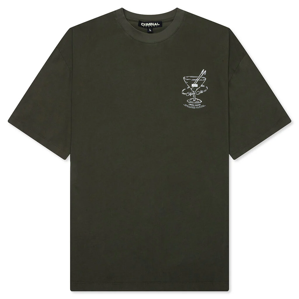 Cocktail Lounge T-Shirt - Dark Khaki