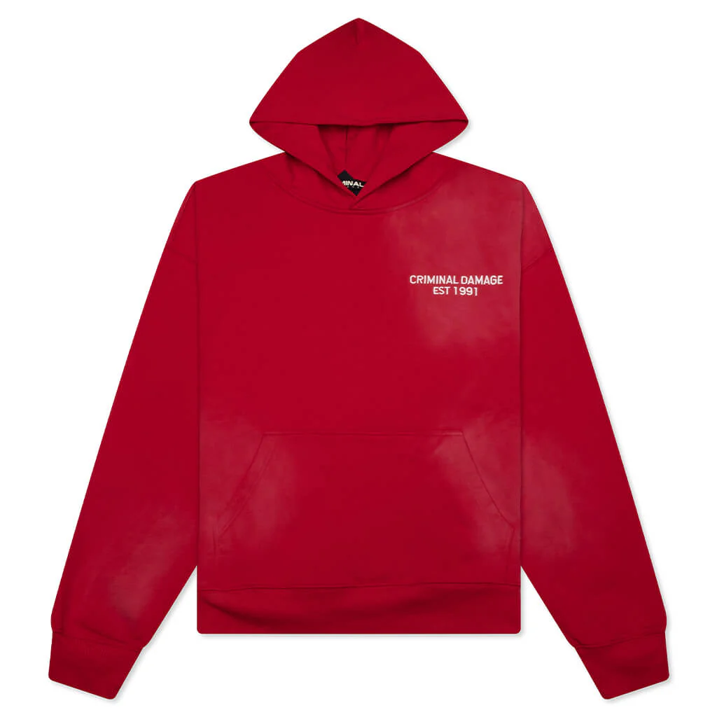 Samurai Hood - Washed Red