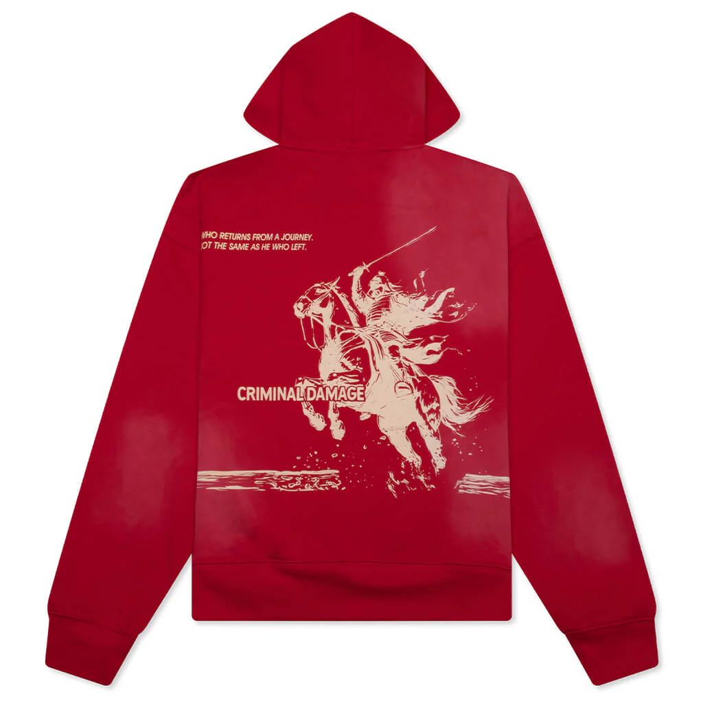 Samurai Hood - Washed Red - Image 2
