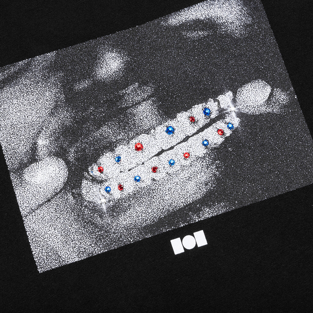 Nahmias x Kodak Black Crystal Grillz T-Shirt - Black - Image 4