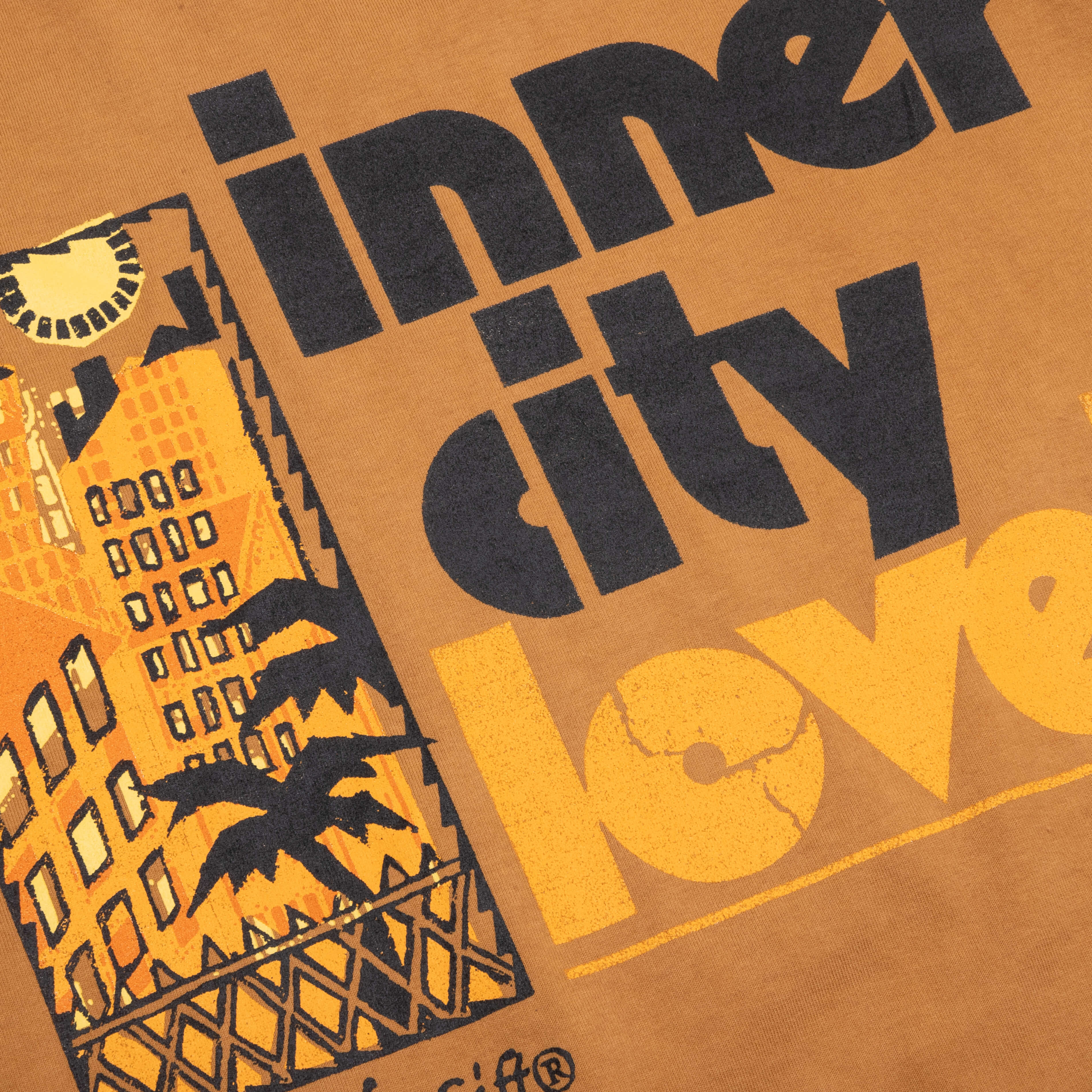 Inner City Love 2.0 Short Sleeve Tee - Brown - Image 3