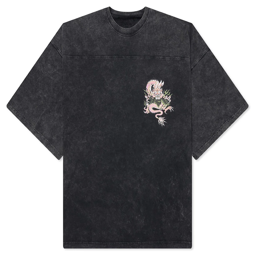 Dilong Oversized Tee - Black Corrosion