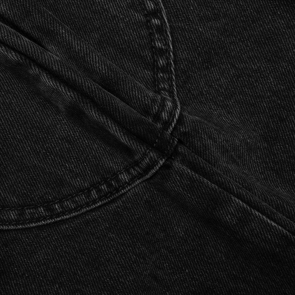 Denim Logo Cargos - Charcoal Wash - Image 6