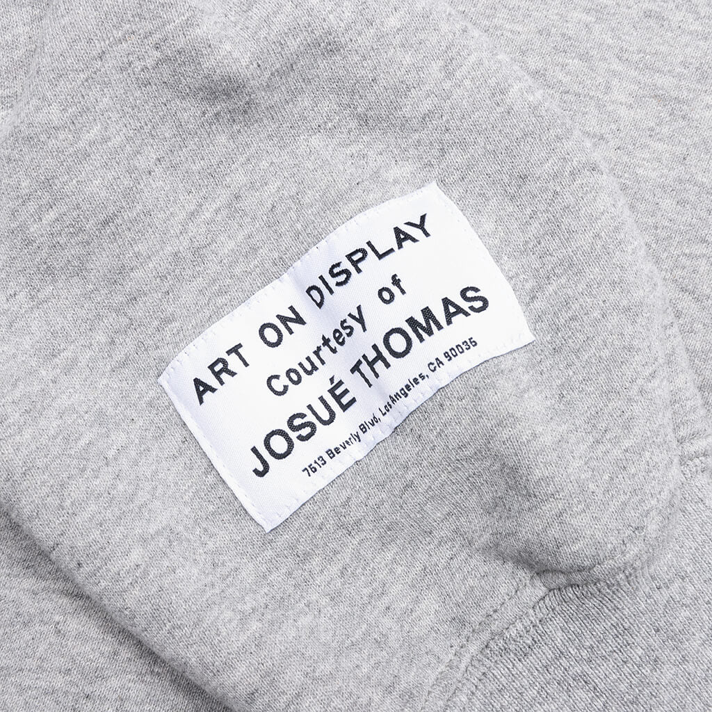 Center Logo Hoodie - Heather Grey - Image 5