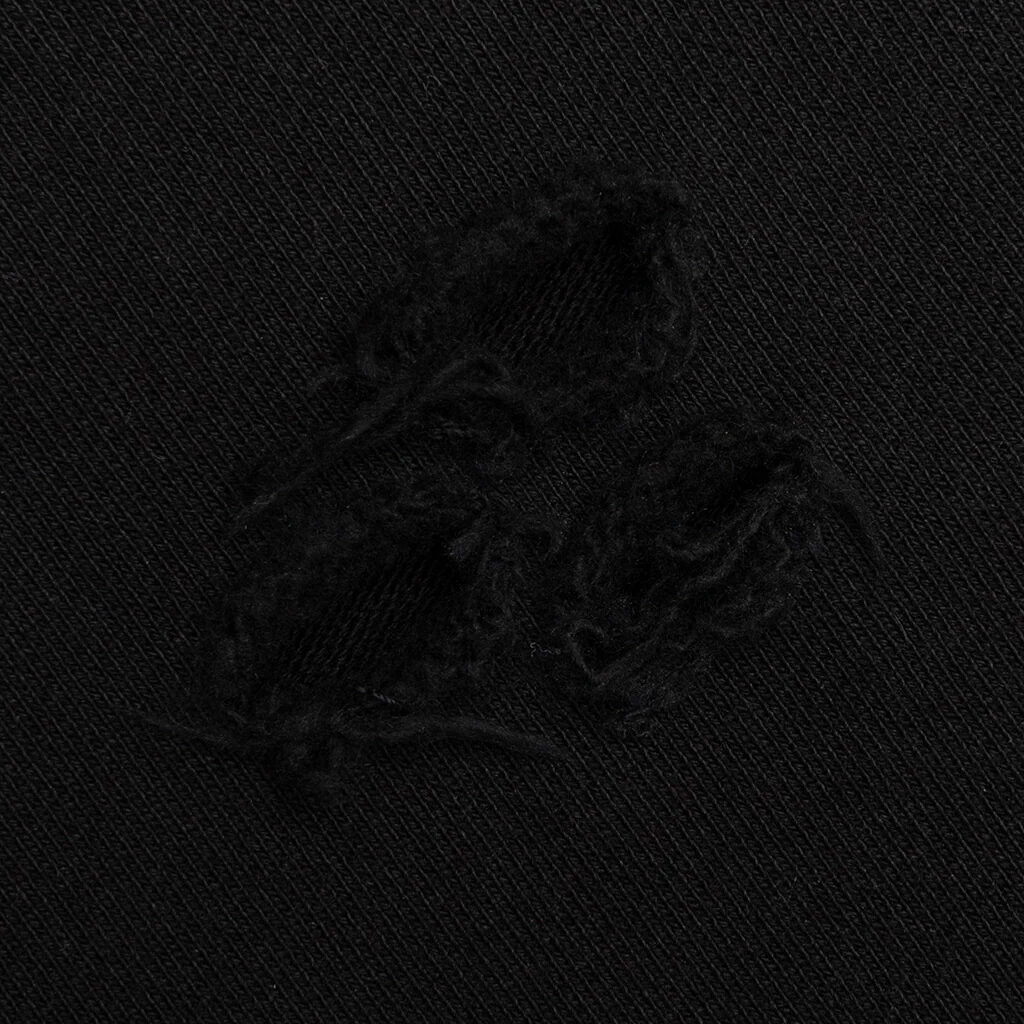 Distressed Shorts Small Logo - Black - Image 4