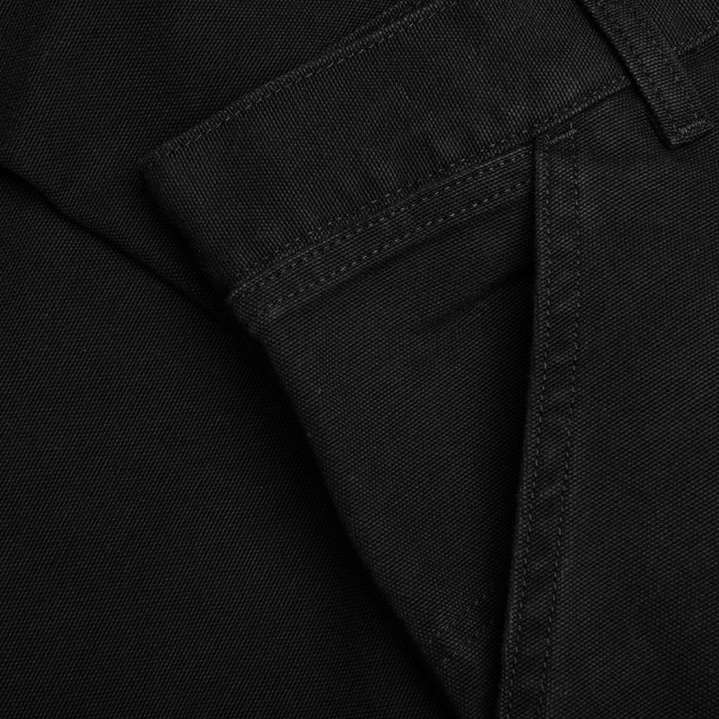 Double Knee Pant - Black Aged Canvas - Image 3