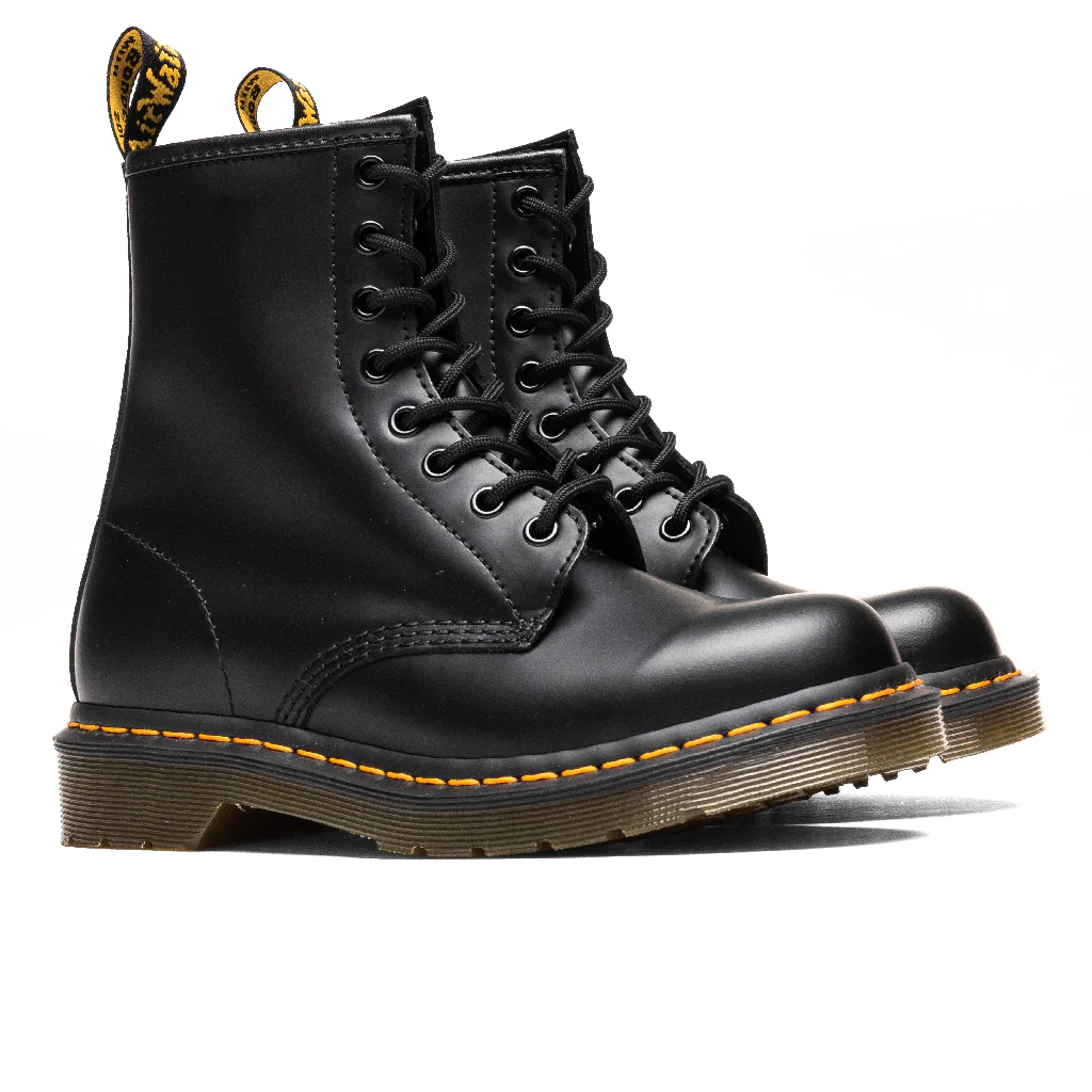 Women's 1460 Smooth Leather Boots - Black - Image 2